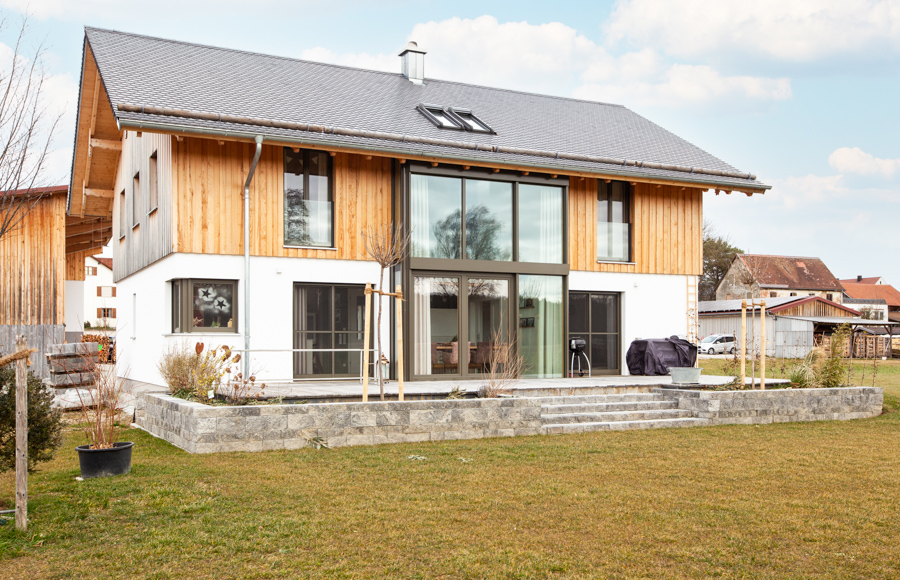 Einfamilienhaus, Massivholzhaus